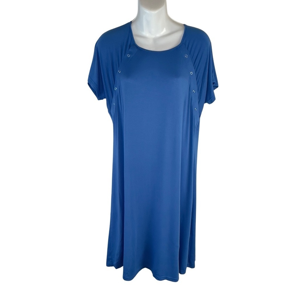Ekouaer Women's Maternity Labor and Delivery Nursing Nightgown Size Small